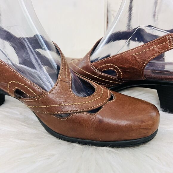 Earth Brown Heeled Shoes - Picture 4 of 8